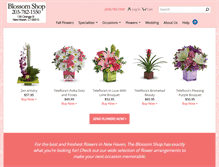 Tablet Screenshot of blossomshopct.com
